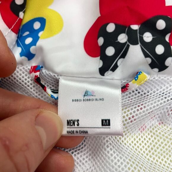 Bibbidi Bobbidi Bling Mickey Minnie Mouse Hoodie Windbreaker Jacket Mens Medium - Picture 4 of 12